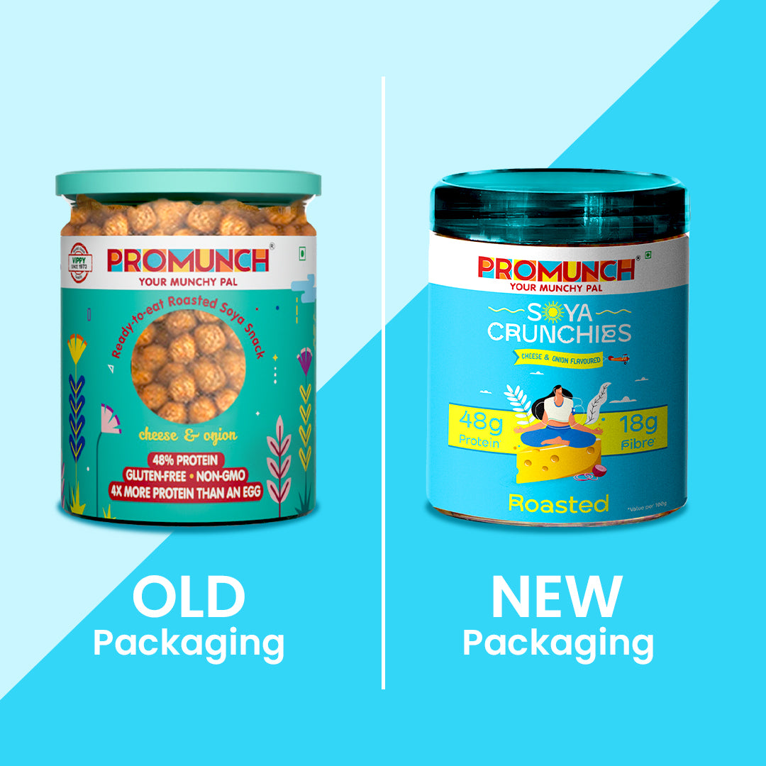 Cheese & Onion Protein Crunchies 150 gm