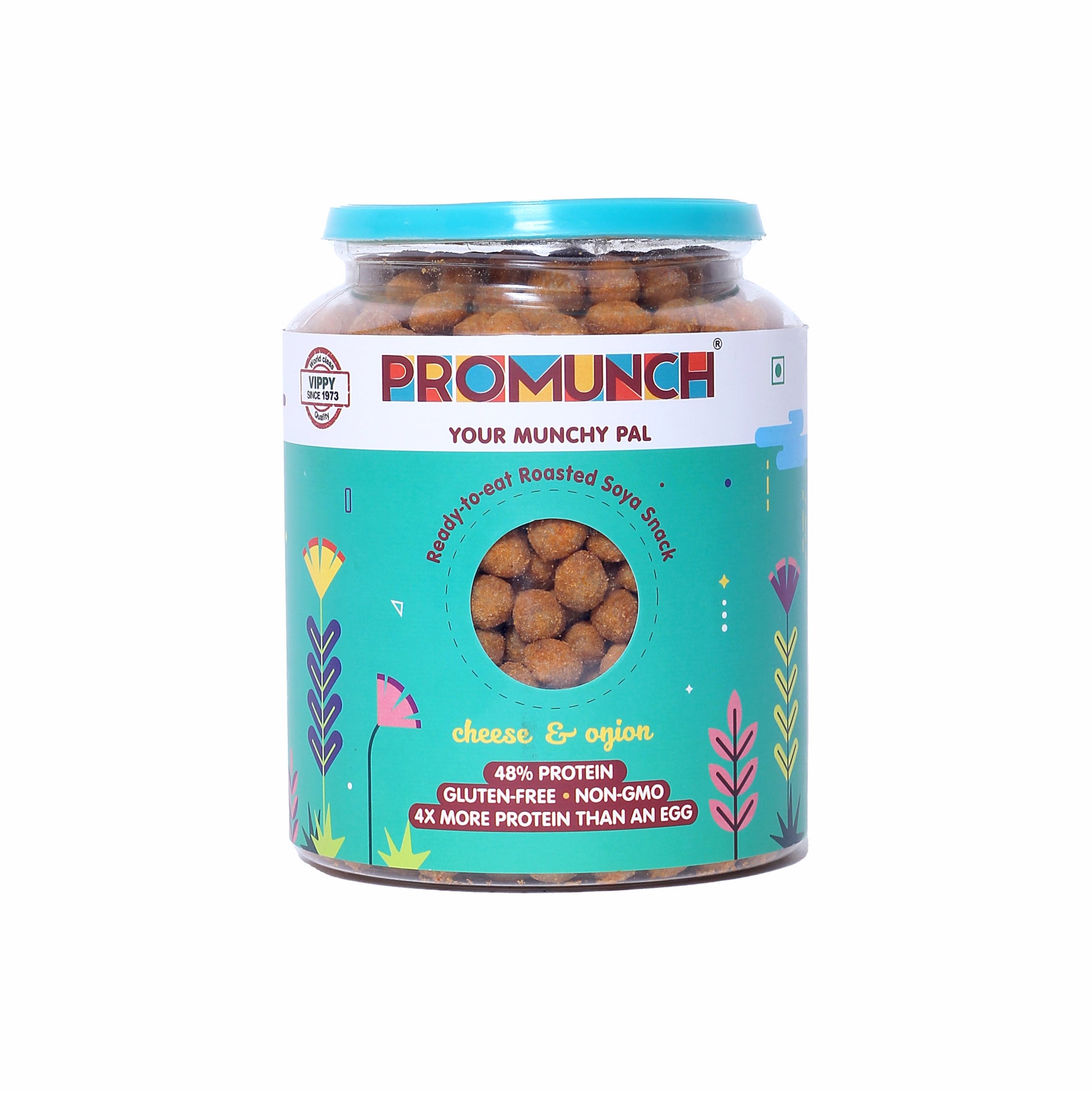 Cheese & Onion Soya Snack - Savory, High Protein and Crunchy