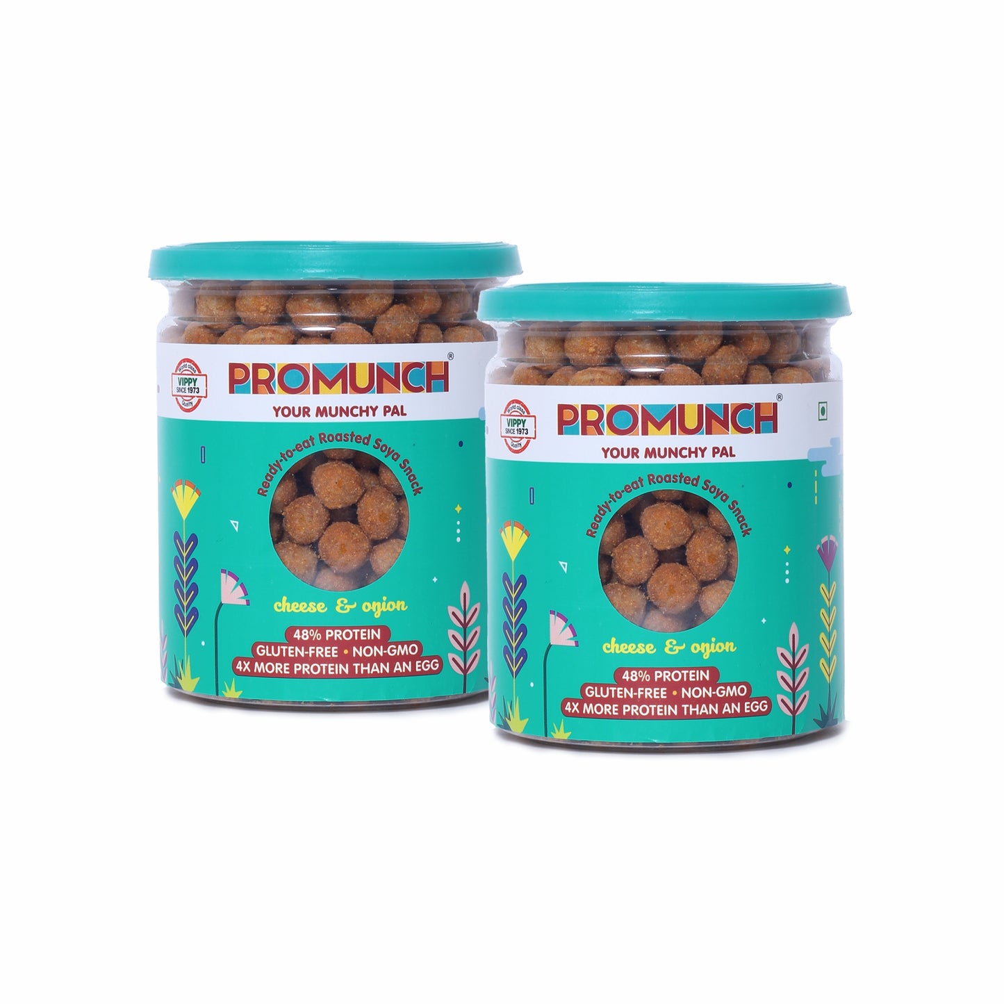 High protein soya munchies Cheese and Onion 2 pack