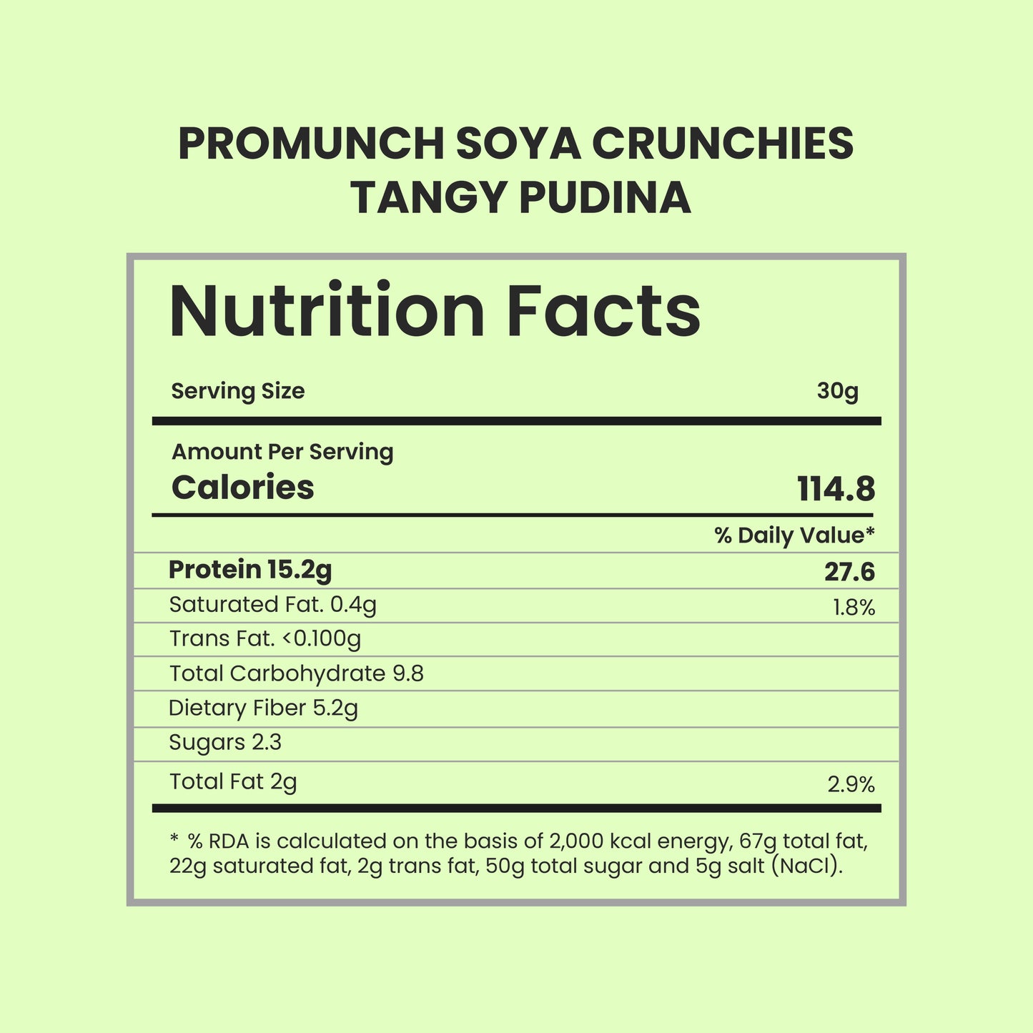 Tangy Pudina Soya Crunchies - 270gm