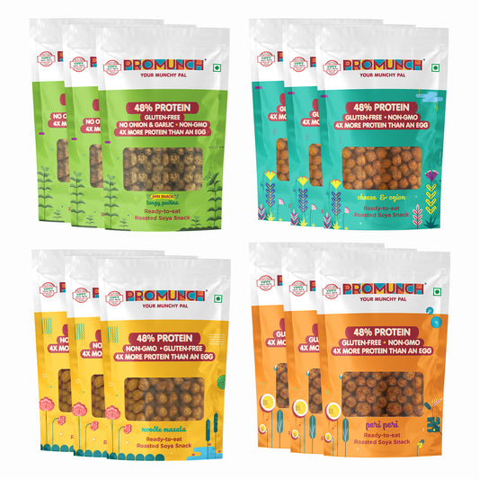 PROMUNCH Travel Combo Pack - (Pack of 12 )30 gm Each