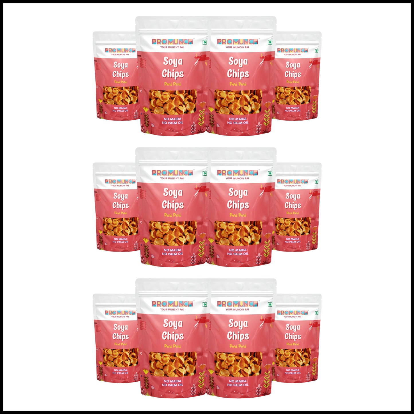 PROMUNCH Soya Chips - Peri Peri (30g Each)