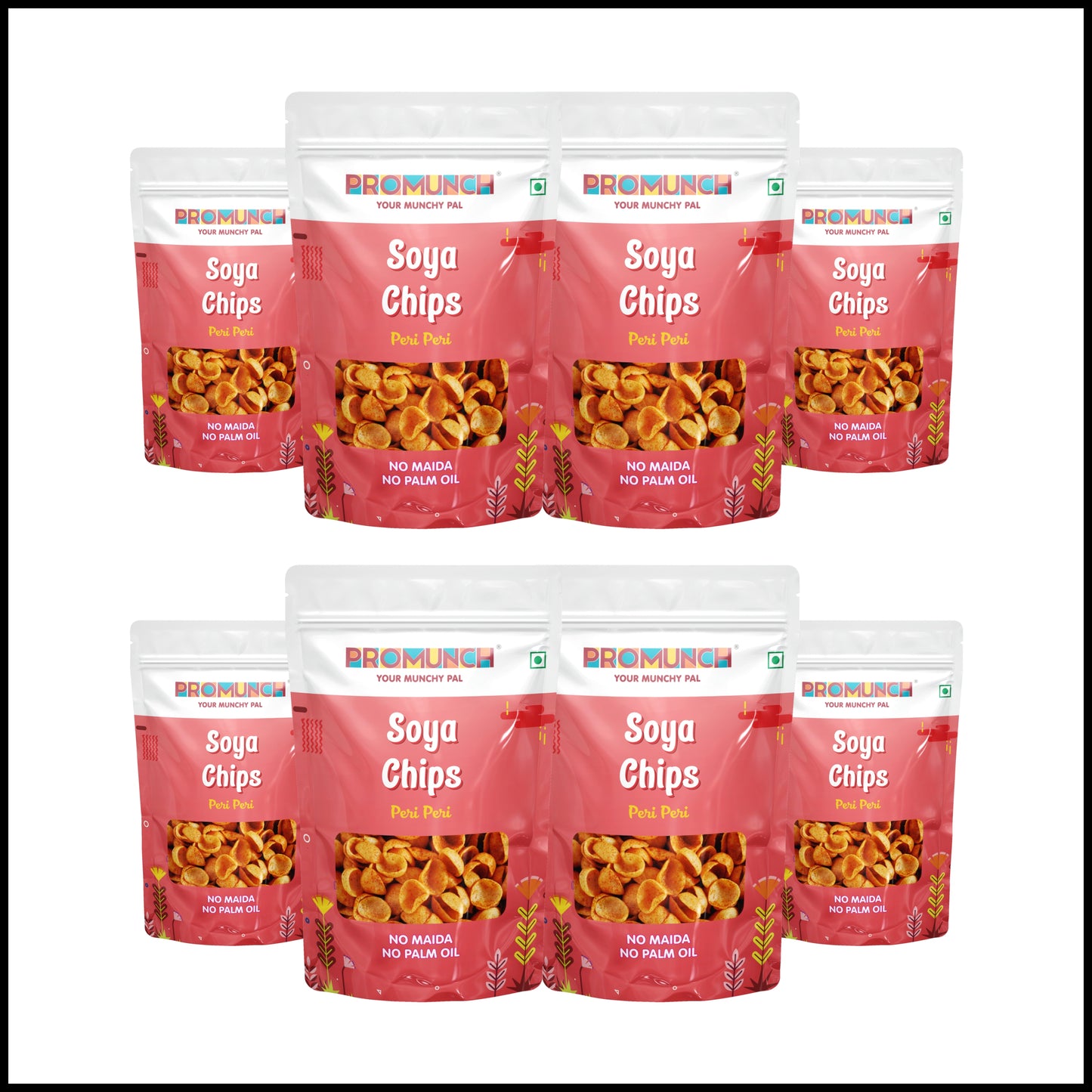 PROMUNCH Soya Chips - Peri Peri (30g Each)