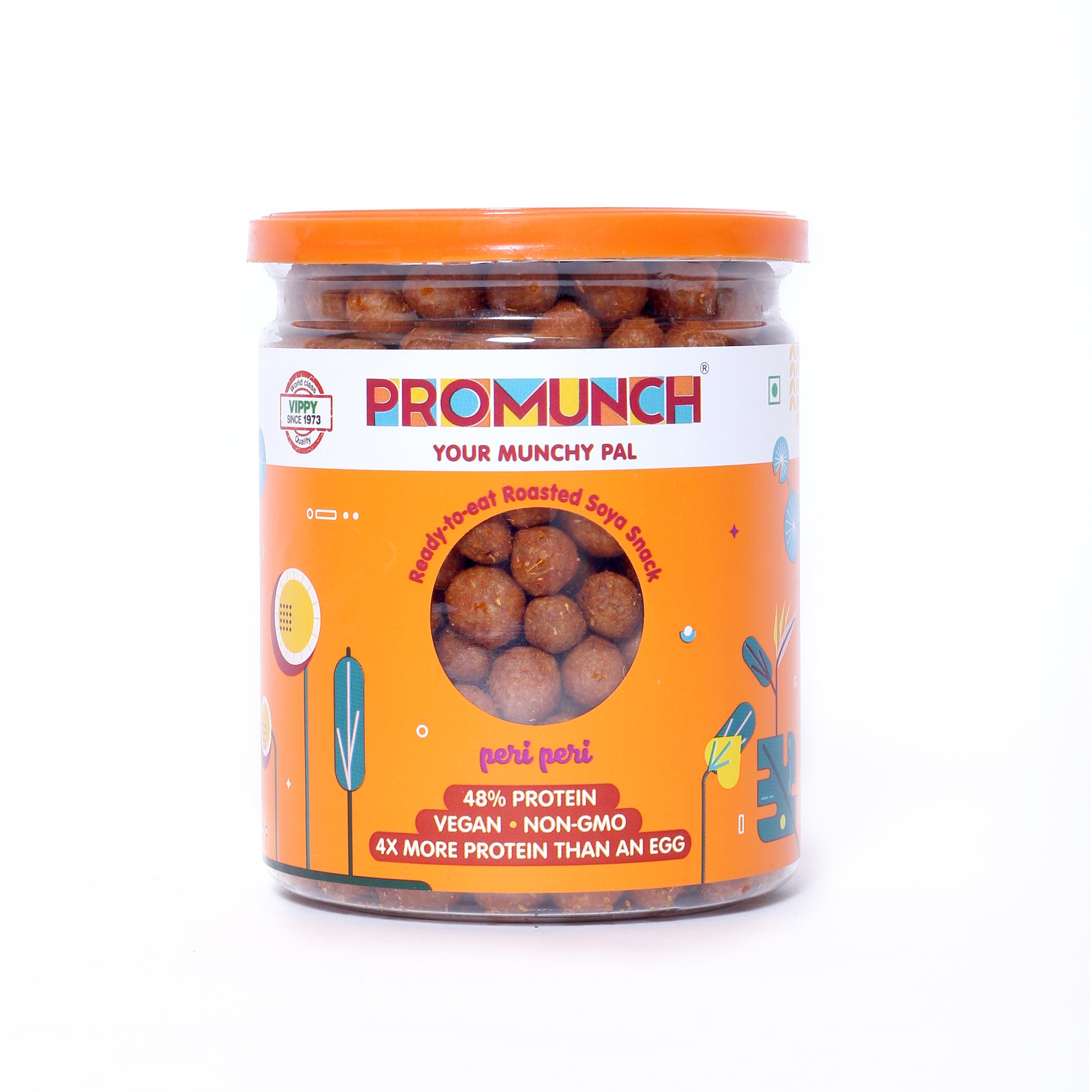 Healthy Peri Peri Roasted Soya Chunks - Oil-Free, High Protein