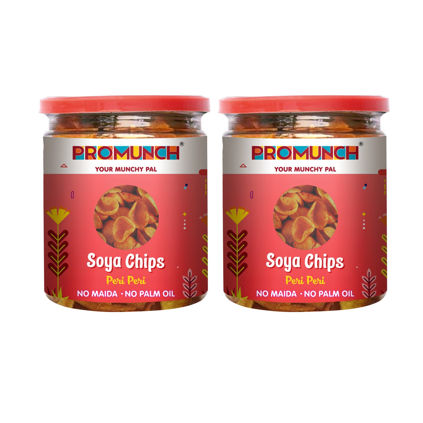 Spicy Peri Peri Soya Chips - Crispy, Protein-Rich Snack for Every Craving