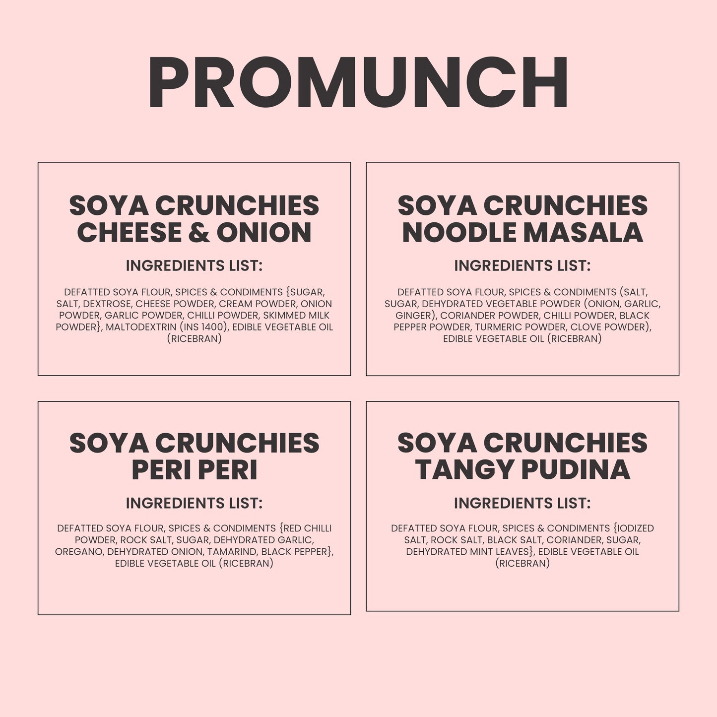 PROMUNCH Travel Combo Pack - (Pack of 12 )30 gm x 12