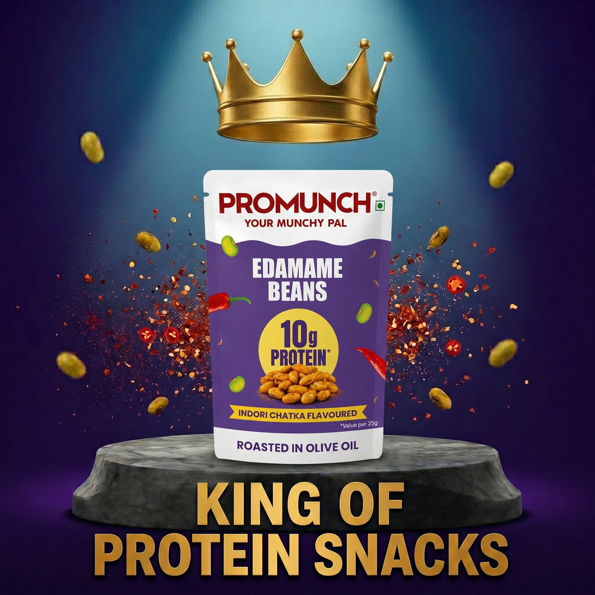 PROMUNCH Edamame Beans Mini Combo - Pack of 9 (25g)