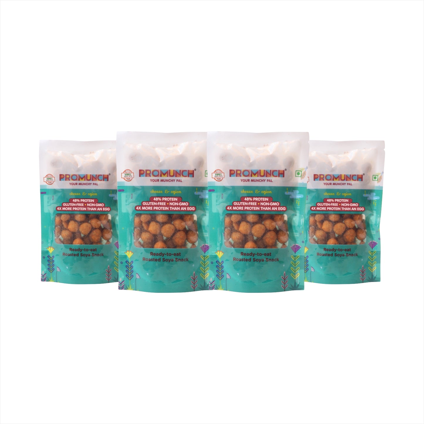 PROMUNCH Travel Combo Pack (Cheese & Onion) 30gm x 4