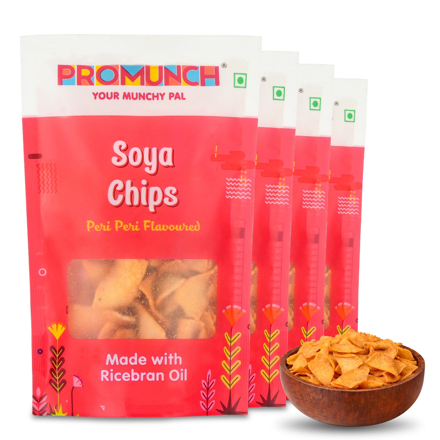 PROMUNCH Soya Chips - Peri Peri (30g Each)