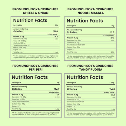 PROMUNCH Travel Combo Pack - (Pack of 12 )30 gm x 12