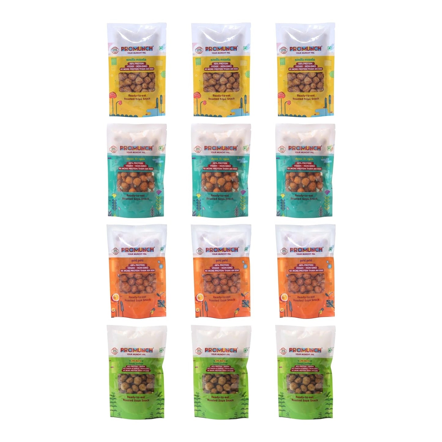 PROMUNCH Travel Combo Pack - (Pack of 12 )30 gm Each
