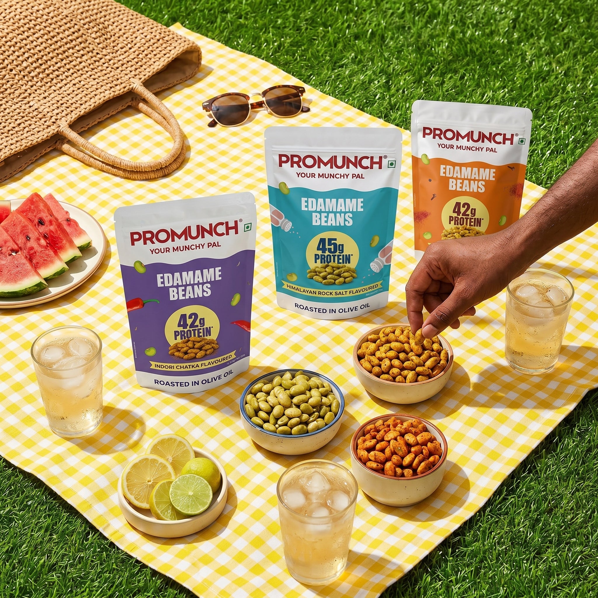 PROMUNCH Roasted Edamame Beans Combo