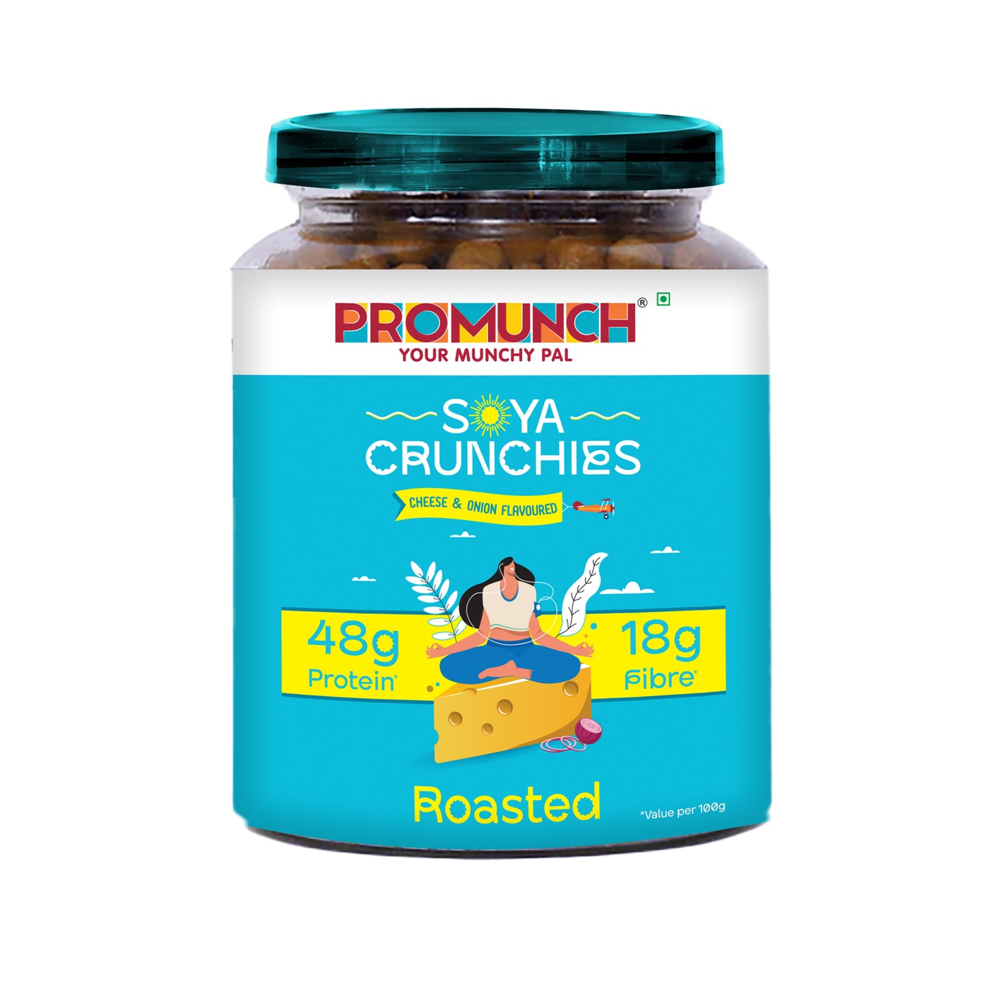 Cheese & Onion Soya Crunchies - 270gm
