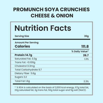 Cheese & Onion Soya Crunchies - 270gm