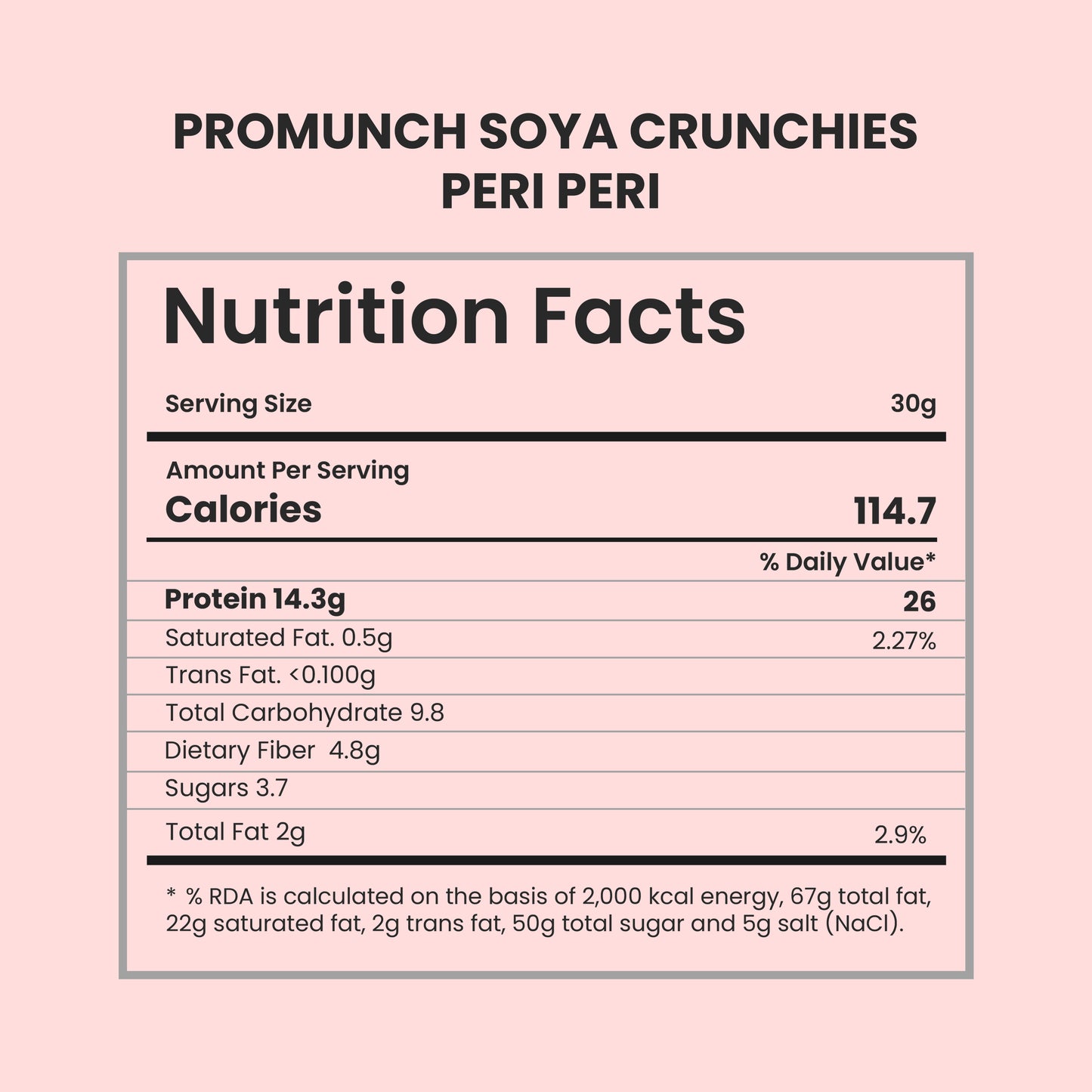 Peri-Peri Soya Crunchies - 270gm