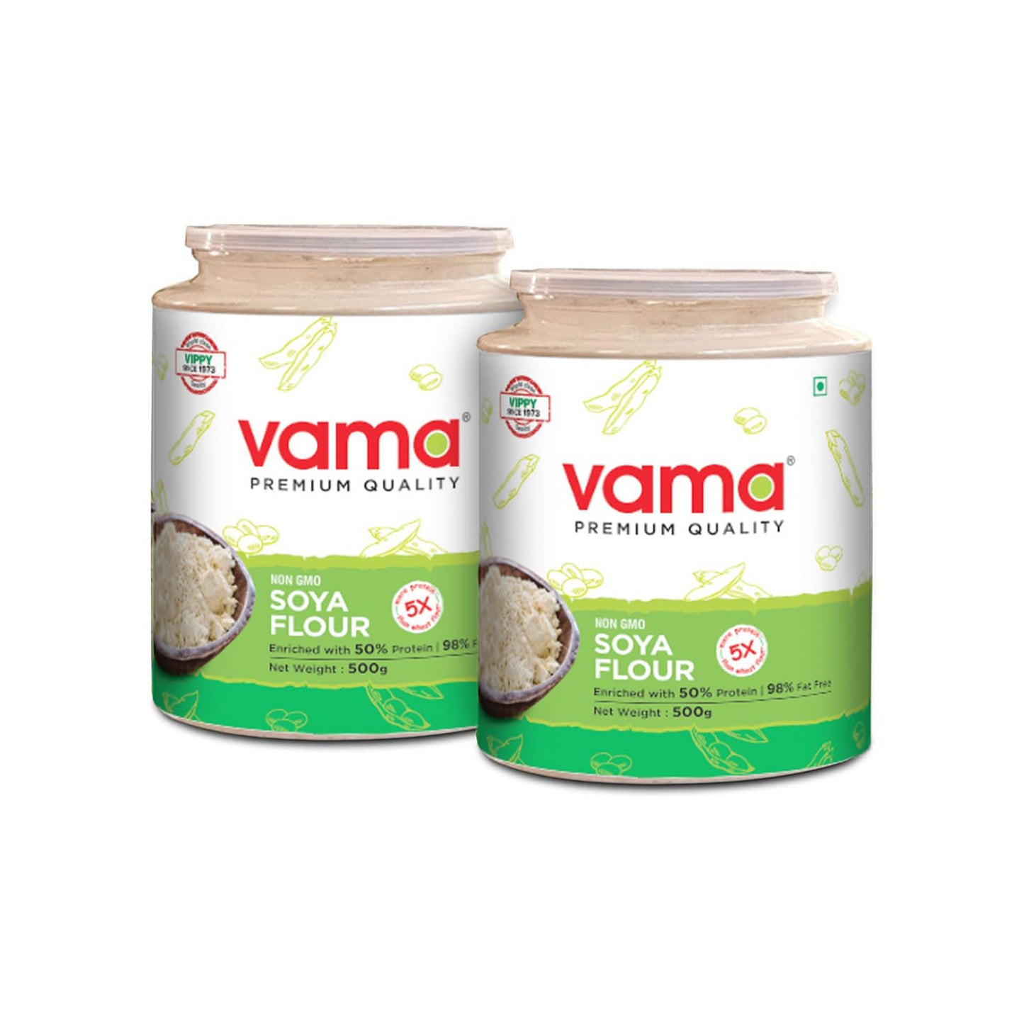 SOYA Flour Dual Pack-500gm x 2