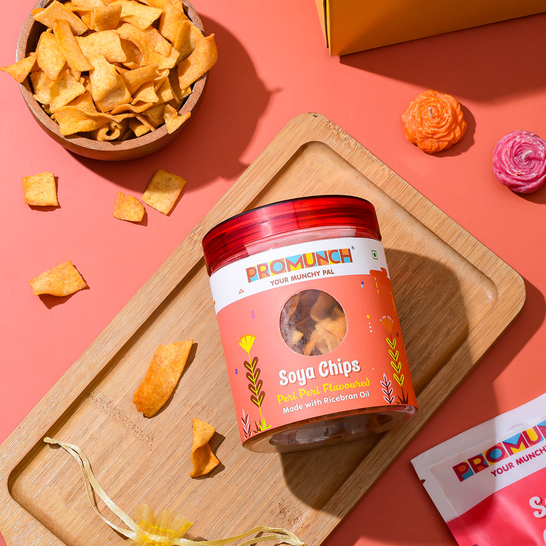 PROMUNCH Soya Chips - Peri Peri (100gm x 2)