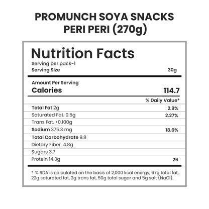 Peri-Peri Soya Crunchies - 270gm