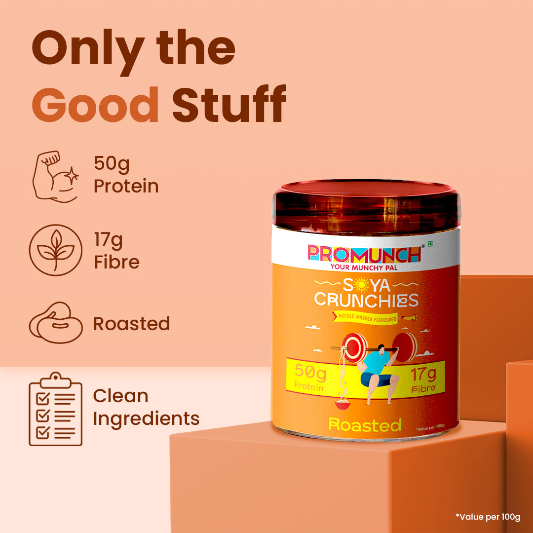 Variety Pack Protein Crunchies (Noodle Masala, Tangy Pudina, Cheese & Onion)-150gm x 3