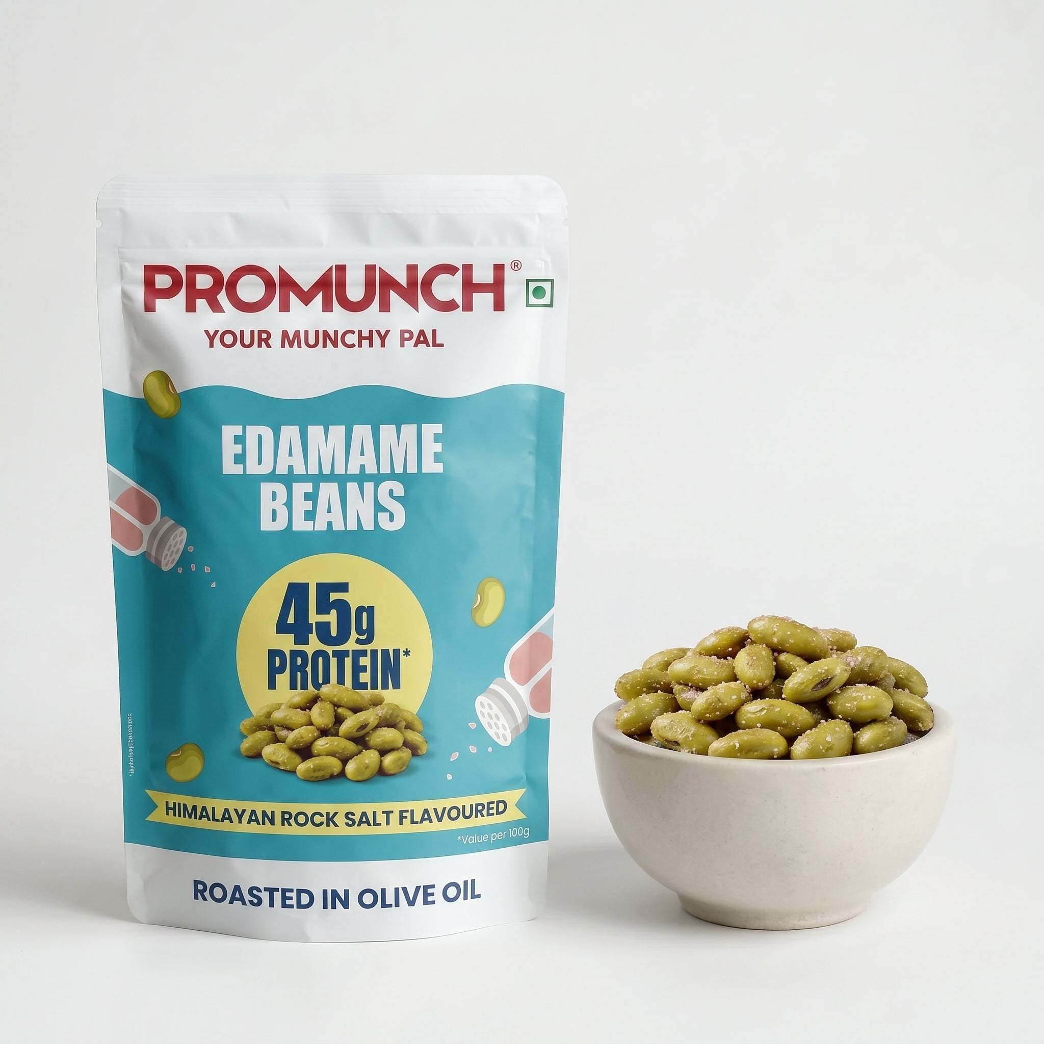 Himalayan Rock Salt Pack of 2 - Roasted Edamame Beans - PROMUNCH