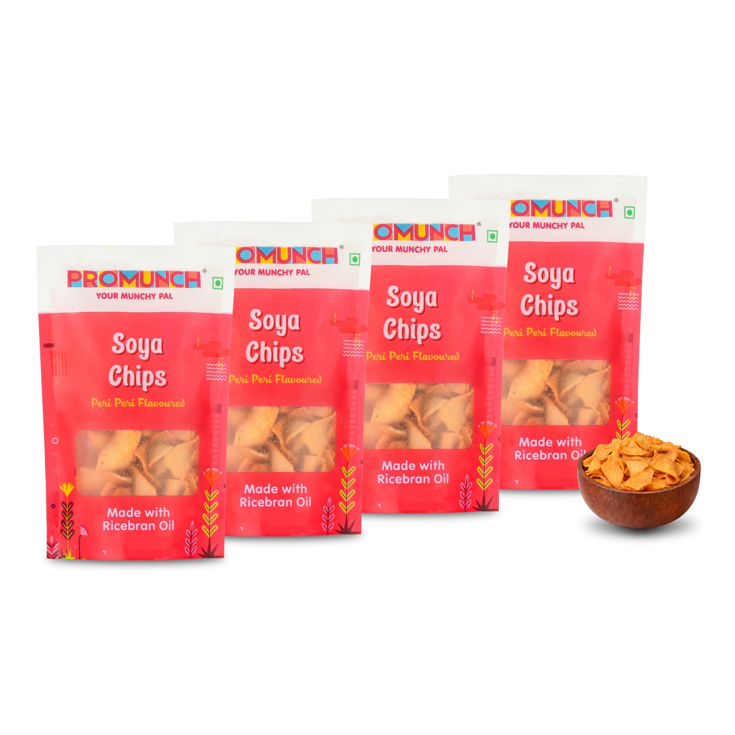 PROMUNCH Soya Chips - Peri Peri (30g Each)