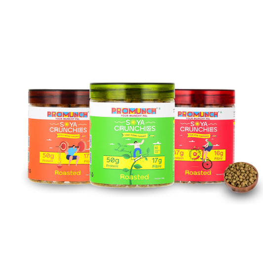 Variety Pack Protein Crunchies (Noodle Masala, Tangy Pudina, Peri Peri)-150gm x 3