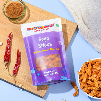 PROMUNCH Soya Sticks - Chatpata Masala (30g Each)