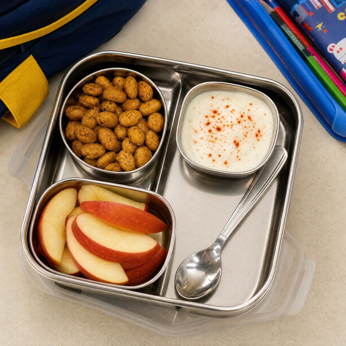 Tiffin box snack