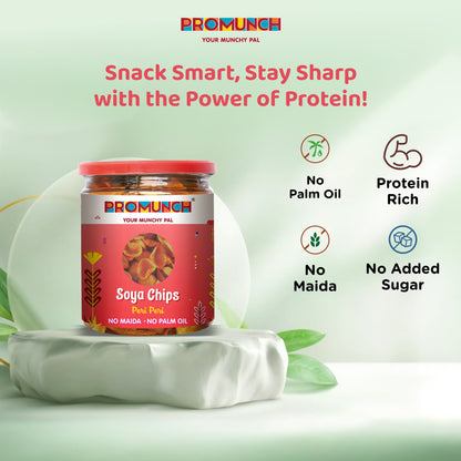 Healthy Peri Peri Soya Chips - High Protein, No Artificial Additives